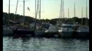 preview picture of video 'Rab 2 Croatia  sea port in city of Rab on Island Rab'