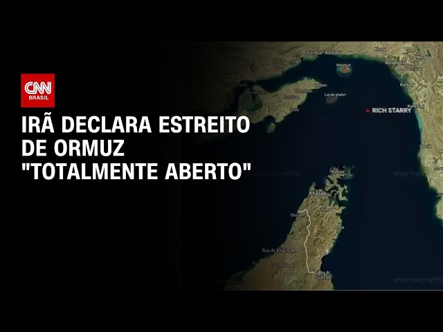 Governo do Irã declara abertura total do Estreito de Ormuz | BASTIDORES CNN