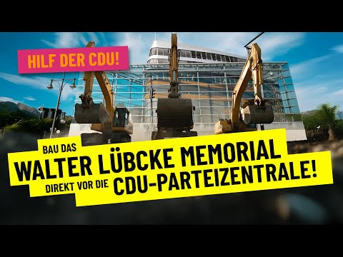 Bau das Walter Lübcke Memorial direkt vor die Parteizentrale der CDU