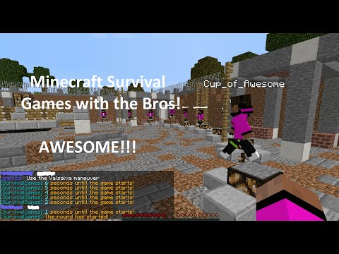 Minecraft Survival Games w/ Josh and Robert! - AWESOME!