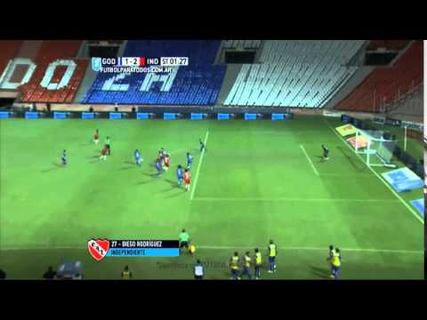 Gol de Diego Rodríguez Godoy Cruz 1-2 Independiente