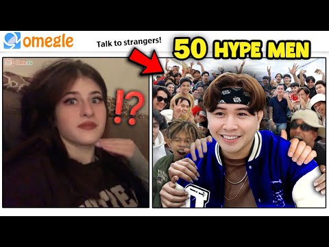 What Happens If You Hire 50 HYPE MEN On OMEGLE? | OMETV | She Was Speechless!