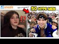 What Happens If You Hire 50 HYPE MEN On OMEGLE OMETV She Was Speechless PART 3