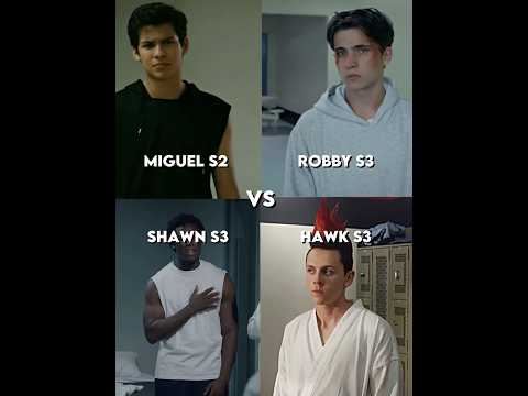 Miguel (S2) vs Robby (S3) vs Shawn (S3) vs Hawk (S3) [who is strongest] #cobrakai #hawk #robbykeene