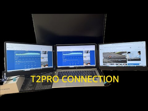 T2 PRO Triple-Screen Monitor – Minutes Easy Setup Guide (Win & Mac)
