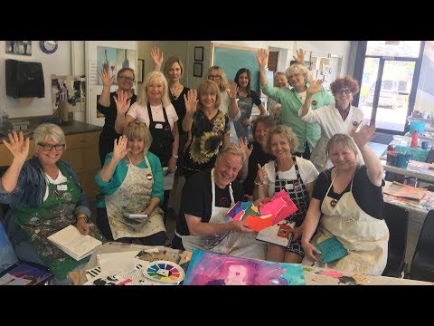 BobBlast 209   "Abstract Collage Demonstration - Oakville Art Society."