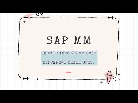SAP MM  REAL TIME BUSINESS SCENARIO TOPIC 1 / SAP MM REAL TIME BUSINESS SCENARIO Videos