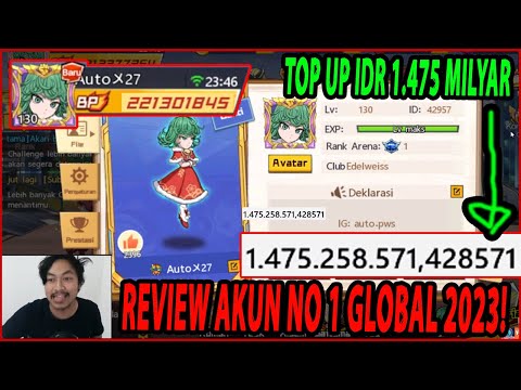 🔥🔥REVIEW AKUN SULTAN NO 1 GLOBAL [TOP UP SEKITAR RP. 1.475.000.000] - ONE PUNCH MAN The Strongest