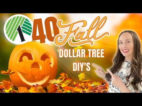 Nothing but DOLLAR TREE FALL DIY'S - Budget friendly fall diy's - Fall home decor craft ideas