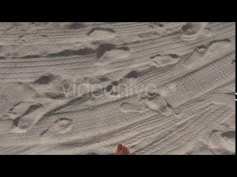 Male Feet Walking Along Sandy Beach - Stock Footage | VideoHive 15489846
