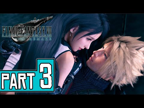 Final Fantasy VII Remake Walkthrough Part 3 (PS4 Pro) FULL GAME No Commentary @ 1080p ᴴᴰ ✔