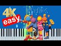 Tweenies Theme Song Slow Easy Medium Piano Tutorial 4K