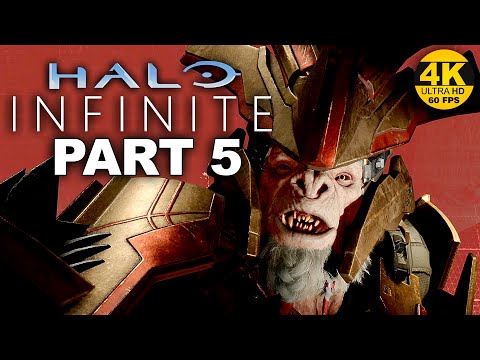 HALO INFINITE - Part 5  Campaign Gameplay Walkthrough -  No Commentary  Xbox Series  X  4K 60FPS