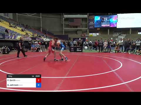 72 Kg Quarterfinal - Patrick Smith, Minnesota Storm Vs Garrett Johnson, MWC Wrestling Academy 3750
