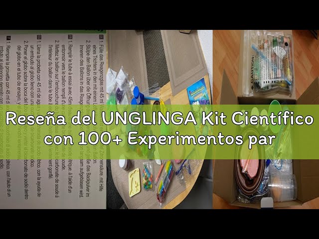 Vídeo relacionado con Kit Científico con 238+ Experimentos para Niños, Kit de Ciencias Juego de Química Laboratorio Set, Proyectos Stem Juegos Educativos para Niños, 5-12 Años Niños Niñas Ideas para Regalos de Cumpleaños