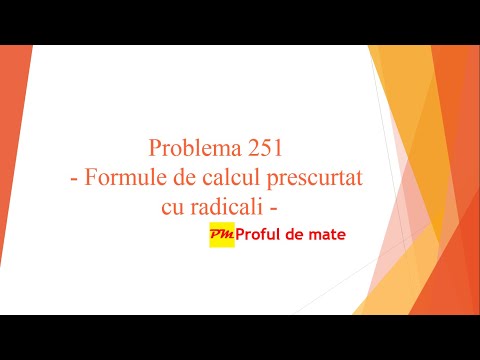 Problema 251: Formule de calcul prescurtat cu radicali #profuldemate2020 #BAC #Evaluare #Națională