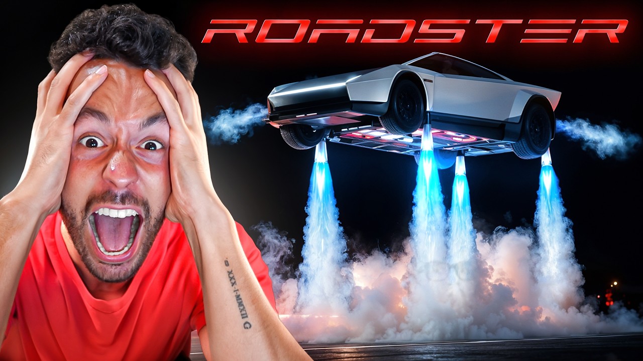 REACCIONANDO AL TESLA ROADSTER ¡EL COCHE QUE VUELA!
