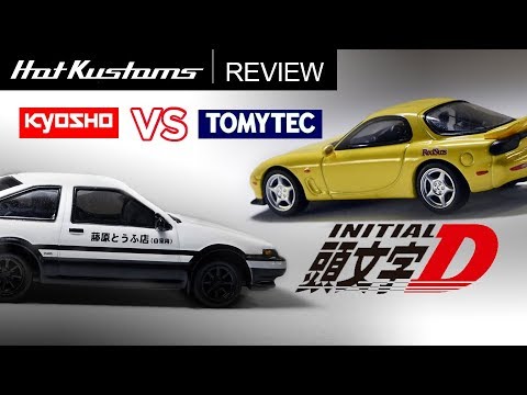 Kyosho Initial D Toyota AE86 Vs TLV Mazda RX7