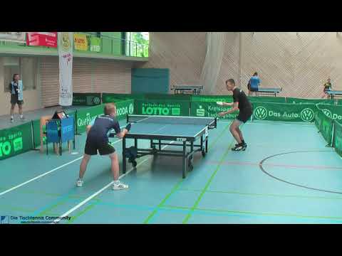 21  Int  TOTO LOTTO Tischtennis Cup Affalterbach Peter Beranek vs
