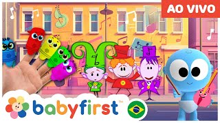 🔴 AO VIVO: Músicas Infantis e Desenhos Educativos para Crianças | Aprenda Cores | BabyFirst Brasil