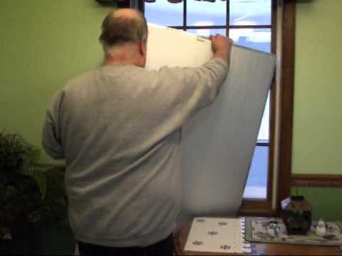 Homemade Foam Board Rectangle Window Cover with Handle