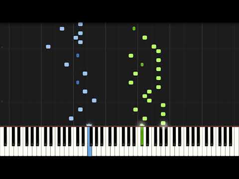 Bach - Invention No. 8, BWV 779 (Piano Tutorial) [Synthesia]