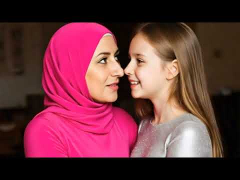 Muslim older women and cute young girl l lesbian love  💗 lesbian kissing video 💋