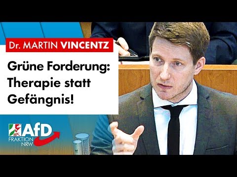 Grüne fordern, Therapie statt Gefängnis! – Dr. Martin Vincentz (AfD)