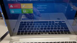 How to Get to Samsung Laptop Notebook 7 Spin 740U3L BIOS Settings and Change Temporary Boot Device