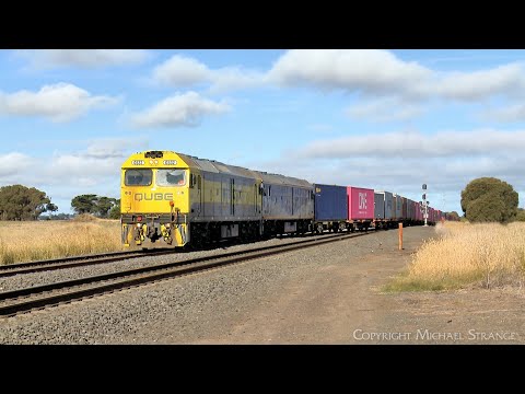 9173 QUBE Ultima Broad Gauge Container Train G532 & G515 (19/2/2024) - PoathTV Australian Railways