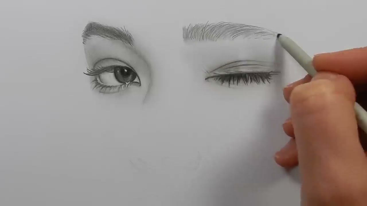 drawing, shading and blending a minimalistic face with graphite pencils by emmy kalia