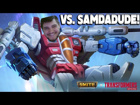 STARSCREAM TRANSFORMER COMES TO SMITE VS SAMDADUDE!- Masters Ranked Duel - SMITE