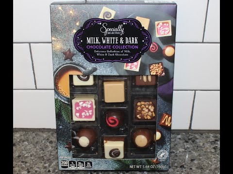 Specially Selected (Aldi): Milk, White & Dark Chocolate Collection 8 Flavors Review