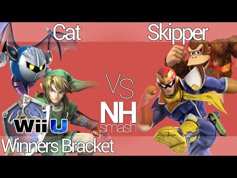 NHSmash 1 | Cat (Link, Metaknight) vs Skipper (Cpt. Falcon, DK) | Winners Bracket