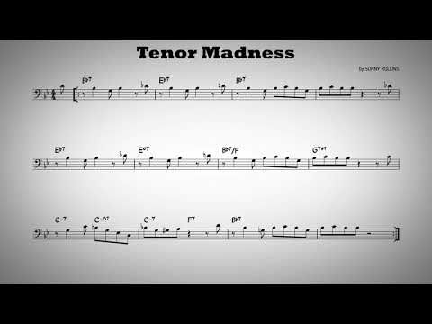Tenor madness - Play along - C bass instrument