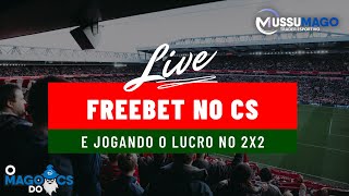 Freebet no 0x0 e lucro no 2x2 ao vivo no Correct Score