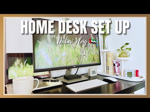 DUBAI 🇦🇪 | Work from home, minimalist desk set up + Apple products | MiCHEL 💕
