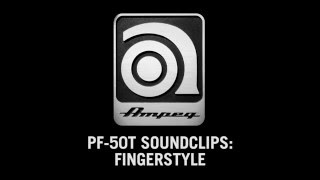 Video thumbnail for Ampeg PF-50T All-Tube Bass Head - Sound Clips (Fingerstyle) by Ampeg