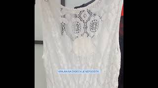Marine - krajkové šaty - bílá, sedne od velikosti XS do XL
