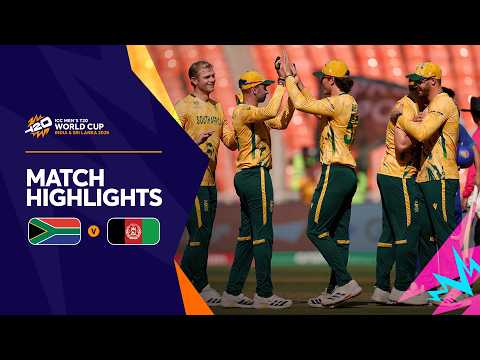 SA v AFG | Match Highlights | T20WC 2026