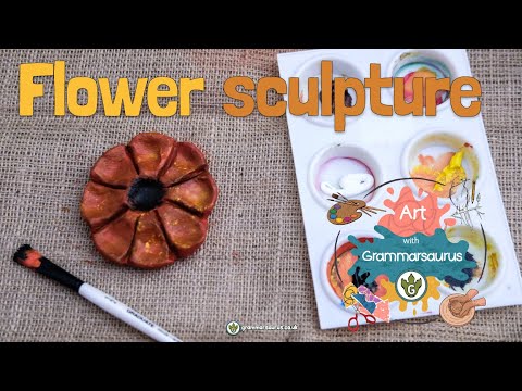 Art with Grammarsaurus - Sculpture - Flower Sculpture