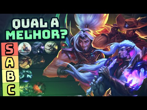 MONO YASUO RANKEANDO DA MELHOR ATÉ A PIOR SKIN DO YASUO! DUVIDA DE QUAL COMPRAR? ASSISTA ESSE VIDEO!