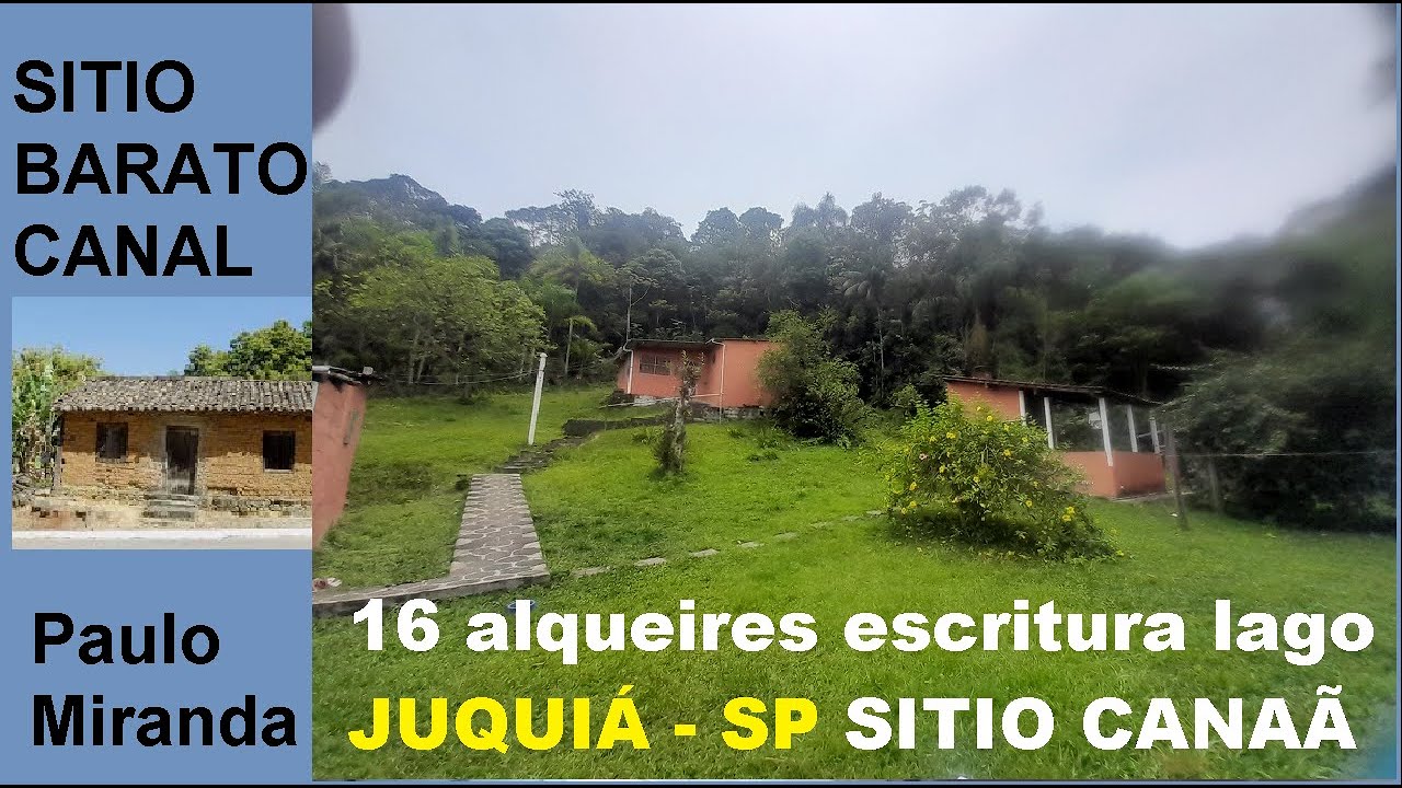 SITIO 16 ALQUEIRES EM JUQUIA ESCRITURA 3 CASAS