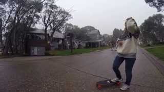 preview picture of video 'Misty Mountains Longboarding at Dinner Plain'