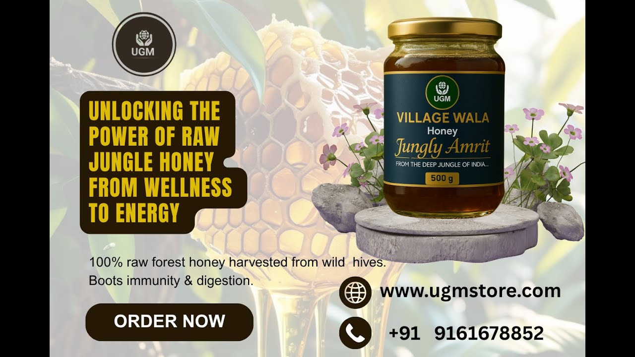 Village Wala Jungly Amrit Honey 500gm – Raw, Pure Jungle Honey