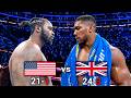 Anthony Joshua England Vs Jermaine Franklin USA Boxing Fight Highlights HD