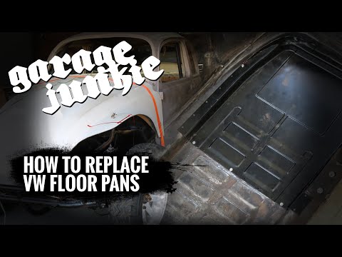 How To Replace VW Bug Floor Pans With The Body On