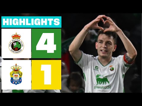R. RACING CLUB 4 - 1 UD LAS PALMAS | RESUMEN LALIGA HYPERMOTION