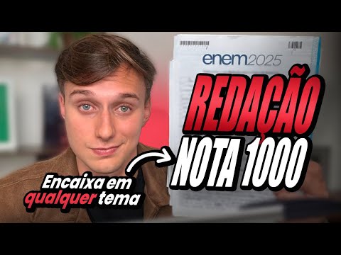 ENEM ESSAY in 30 MINUTES with a READY MODEL! (in practice)