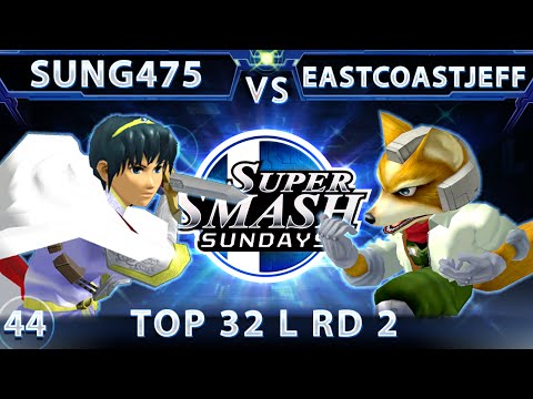 SSS 44 - OXY SUNG475 (Marth) Vs. EastCoastJeff (Fox) SSBM Top 32 Losers Round 2 - Smash Melee